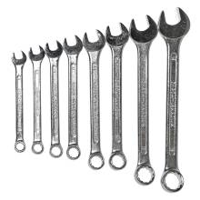 Ringgaffelnøglesæt med 8 dele